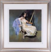 Robert Lenkiewicz (1941-2002) 'Esther Seated', unnumbered edition print, 97cm x 95cm