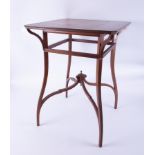 Gillow & Co, Lancaster, an early 20th century walnut occasional table with marquetry inlay, height