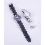 Two gents wristwatches including Raymond Weil Geneve 'Parsifal' quartz wristwatch with spare link