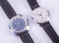 Two gents wristwatches including Smiths Astral and Everite 17 Jewel stainless steel, backplate