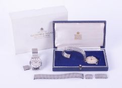 Two gents vintage wristwatches to include a stainless steel Bulova Accutron with some