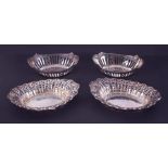 A pair of Edwardian pierced dishes, Sheffield hallmark, 1902-03, maker mark J.D & S (James Dixon &