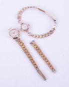 Two ladies vintage wristwatches to include a 9ct yellow gold cased Slava and a 9ct yellow