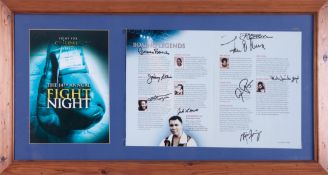 Boxing Legends 2003 Programme of the 14th Annual Fight, Muhammad Ali, signed, signatures including