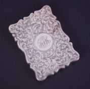 An Edwardian silver card case, Birmingham hallmark, letter h 1907-8, maker mark S&H, approx 1.71oz.