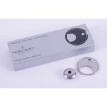 A boxed silver Georg Jensen key ring designed by Andreas Mikkelsen and a circular silver bead