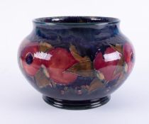 William Moorcroft, a large Pomegranate footed bowl, diameter 30cm.