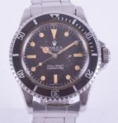 Rolex, a rare 1967 Oyster Perpetual Submariner 'tropic' dial, model number 5513, case number