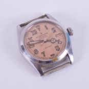 Rolex, a rare Rolex Oyster Royal Boseck's Precision manual wind watch face, stainless steel, with '