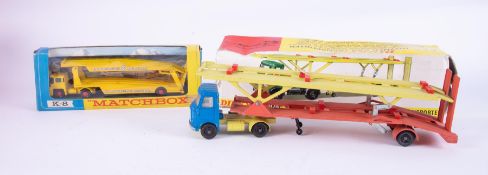 Dinky Toys 'A.E.C. Hoyner Car Transporter' No.974, boxed and a Matchbox K-8 'King-size Car