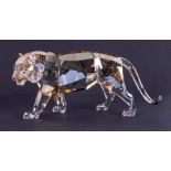 Swarovski Crystal Glass, 'Endangered Wildlife, Tiger, 2010' (1003148), boxed.