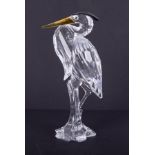 Swarovski Crystal Glass, 'Heron', boxed.