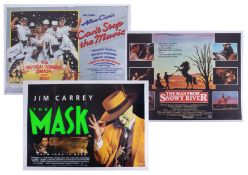 Three cinema posters Allan Carrs 'Cant Stop The Music', The Man From Snowy River' and 'The Mask' (