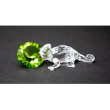 Swarovski Crystal Glass, 'Chameleon with Crystal' (291134), boxed.