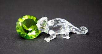 Swarovski Crystal Glass, 'Chameleon with Crystal' (291134), boxed.