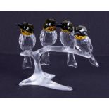 Swarovski Crystal Glass, 'Bee-Eaters' (1048013), boxed.