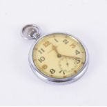 Jaeger Le-Coultre, a gents military pocket watch, inscribed to the back G.S.T.P.