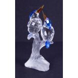 Swarovski Crystal Glass, 'Malachite Kingfisher' (623323), boxed.