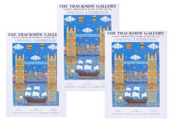 Brian Pollard, 'Mayflower, Tower Bridge' three signed limited edition prints, unframed.