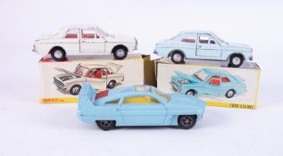 Dinky Toys 'Ford Cortina De Luxe' No.159, boxed, Dinky Toys 'Ford Escort' No.168, boxed and a