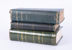 Three Dartmoor books including 'Perambulation of Dartmoor, 1896' by Samuel Rowe, M.A. and two others