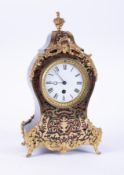 A 19th Century French Boulle clock, height 36cm.