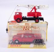 Dinky Toys 'Jones Fleetmaster Cantilever Crane' No.970, boxed and a Dinky Toys 'Rolls-Royce Silver