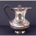 A Geo. V silver coffee pot, half fluted body, London hallmark, circa 1913-14, makers mark C.S &