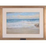 W.Darton, watercolour 'Seascape' signed and dated 1898, 29cm x 45cm, framed and glazed, together