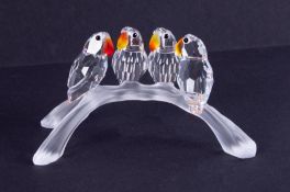 Swarovski Crystal Glass, 'Baby Lovebirds' (199123), boxed.