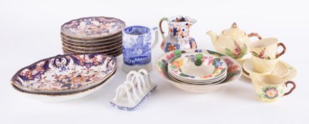 A collection of china wares including Carlton Ware coffee set to include cup and saucer, milk jug