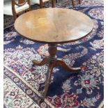 A Georgian mahogany flip top small table, height 70cm.