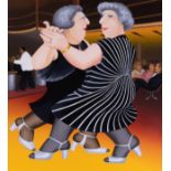 Beryl Cook (1926-2008) 'Dancing on the QE2' signed limited edition print 296/300, 76cm x