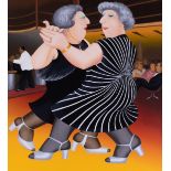 Beryl Cook (1926-2008) 'Dancing on the QE2' signed limited edition print 295/300, 76cm x