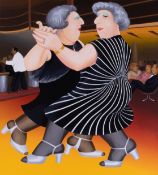 Beryl Cook (1926-2008) 'Dancing on the QE2' signed limited edition print 295/300, 76cm x