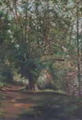 Chris Deakin R.A., 'Mount Edgcumbe' oil on canvas, 100cm x 69cm, framed and glazed. Previously