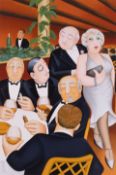 Beryl Cook (1926-2008) 'The Baron Entertains' signed, edition print, marked 'HC'., 65cm x