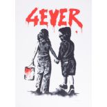 Graffiti Art Limited Edition Print, unframed. ‘4 Ever’ by Alessio B (stencil artist), Dimensions: 78