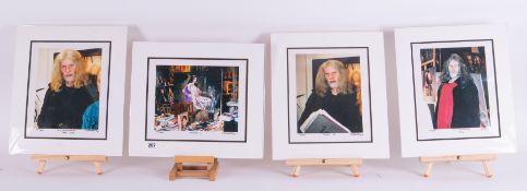 Four original photographs of Robert Lenkiewicz by K Bradley, including 'Studio 1', 'Project