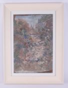 Fred Yates (1922-2008) 'Woodland' oil on canvas, 48cm x 32cm, not signed, framed and glazed.