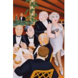 Beryl Cook (1926-2008) 'The Baron Entertains' signed, edition print, marked 'HC', 65cm x