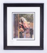 Robert Lenkiewicz (1941-2002) 'Self Portrait at Easel 1992' signed limited edition print