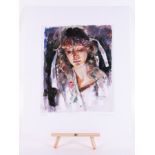 Robert Lenkiewicz (1941-2002) 'Study of Mary' signed limited edition A/P 31/35, 41cm x 35cm,