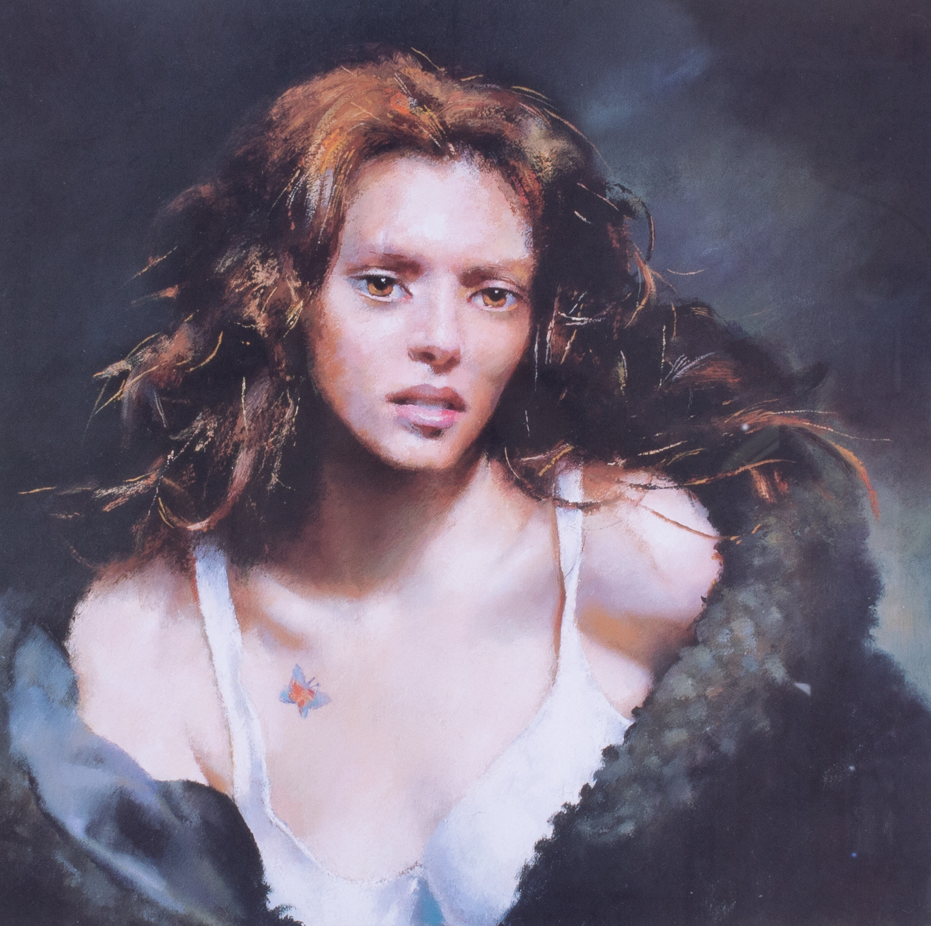 Robert Lenkiewicz (1941-2002) 'Faraday' limited edition print 98/395, with embossed