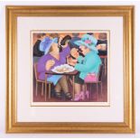 Beryl Cook (1926-2008) 'Ladies that Lunch' signed limited edition print 328/650, 41cm x