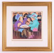 Beryl Cook (1926-2008) 'Ladies that Lunch' signed limited edition print 328/650, 41cm x