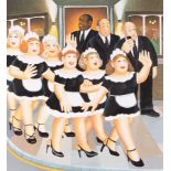 Beryl Cook (1926-2008) 'Girls Night Out' signed limited edition print 346/350, 60cm x 55cm, framed