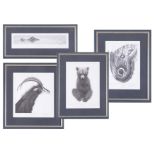 Gary Hodges Limited Edition prints (5) all framed. average size 40cm x 50cm.