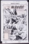 Liam Sharp (born 1968) the original design of the ‘Mr Sinister’ X Men comic dated Jun 74. A copy