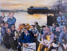 Robert Lenkiewicz (1941-2002) 'Barbican Fisherman' signed twice limited edition print A/P 23/25,